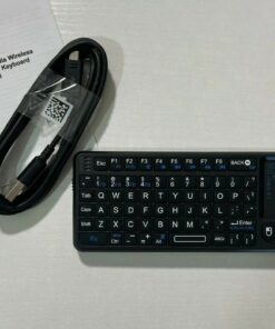 Rii 2.4G Mini Wireless Keyboard with Touchpad Mouse,Lightweight Portable Controller with USB Receiver Remote Control for Windows/ Mac/ Android/ PC/Tablets/ TV/Xbox/ PS3. X1-Black . 46 61bajBw rnL