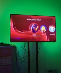 HAMLITE TV LED Backlight, 8.2Ft Led Light for TV 32-60 Inch Monitor Backlight, HDTV Wall Mount Stand Work Space Gaming Room Decor, LED Bias Ambient Mood Lighting Kit for 32-60inch 46 61bciZvUnsL