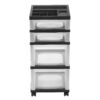 IRIS USA, Inc 116827 Mini Chests,4-Drawer,12-1/16-Inch x14-1/4-Inch x26-7/16-Inch ,Clear/Black 67 61bdM2mMuYL