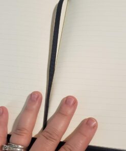 2 Pack Classic Ruled Notebooks/Journals - Premium Thick Paper Faux Leather Writing Notebook, Black, Hard Cover, Large, Lined (5.4 x 8.3) 57 61bhrEiSFL