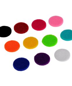 HOUSWEETY Car Air Freshener Aromatherapy Essential Oil Diffuser - Music Note Stainless Steel Locket,11 Refill Pads (Style 1-30mm) Style 1-30mm 12 61bi1xTRoXL