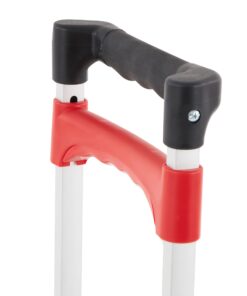Magna Cart Personal 150 Pound Capacity Aluminum Folding Hand Truck with Telescopic Handle and Foldable Wheels for Industrial, Black and Red Black/Red 39 61bja6UncqL