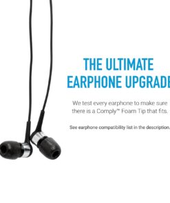 Comply T-500 Memory Foam Replacement Earbud Tips For KZ ZS10, ZSN, AS10, ZSX, STARFIELD, FH7, FIIO, MOONDROP And More Earphones (Assorted), Black, Small/Medium/Large, 3 Pairs 500 21 61bjtryfgjS