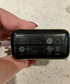 Anker Dual USB Wall Charger, PowerPort II 24W, Ultra-Compact Travel Charger with PowerIQ Technology and Foldable Plug, for iPhone XS/Max/XR/X/8/7/6/Plus, iPad Pro/Air 2/mini 4, Galaxy S9/S8/+ and More Black 41 61bk4XG9cFL