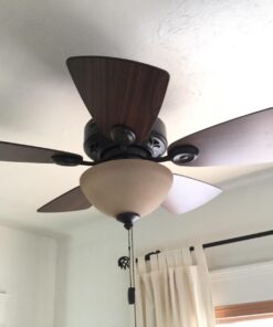 Hunter Fan Company 52090 Hunter Watson Indoor ceiling Fan with LED Light and Pull Chain Control, New Bronze finish 36 61bksLRlmbL
