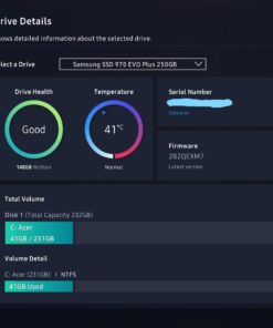 SAMSUNG 970 EVO Plus SSD 250GB NVMe M.2 Internal Solid State Drive with V-NAND Technology, Storage and Memory Expansion for Gaming, Graphics w/ Heat Control, Max Speed, MZ-V7S250B/AM 55 61bokJKedWL