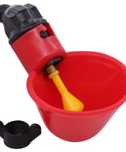 MOTOKU Poultry Quail Chicken Hen Duck Automatic Water Drinking Cups Waterer Drinker with Nuts 30 Pack 12 61bp3doKiGL