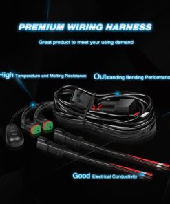 Nilight 10016W DT Wiring Harness Kit for LED Light Bars - 12V On/Off Switch, Power Relay, Blade Fuse - 2 Leads, 2 Years Warranty 29 61bpBQCzyL