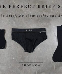 Men's Cotton Briefs with Free Matching Dress Socks and No-Show Socks 3 Piece Set TheMaxisms Black XL 10 61bpVO4YepL