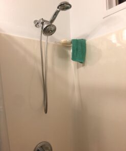 PowerSpa All-Chrome 7-Color LED Shower Head/Hand Held Shower High Pressure Twin Combo Showerhead System with Air Turbo Technology - Includes Premium Stainless Steel Hose and 3-way Water Diverter 28 61btthOKvBL