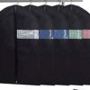 Garment Bags with Shoe Bag - Breathable Garment Bag Covers Set of 5 for Suit Carriers, Dresses, Linens, Storage or Travel - Suit Bag with Clear Window 16 61bu4LZtCeL