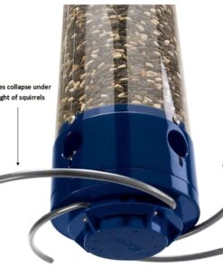 Droll Yankees 21964205201 787461785928 Squirrel Proof Bird Feeder, Yankee Whipper, 28-Inch, 4 P, Evening Blue 18 61buCMuELLL