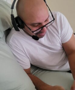 LEVN Bluetooth Headset with Microphone, Trucker Bluetooth Headset with AI Noise Cancelling & Mute Button, Wireless On-Ear Headphones 60 Hrs Working Time, for Trucker Home Office Remote Work Zoom LE-HS012 30 61bujhOu9uL