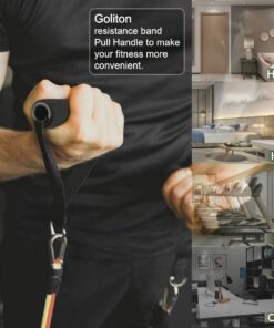 Goliton Resistance Band Door Anchor Secure Door Anchor Accessory Replacement and 2x Resistance Band Handles Exercise Band Handles Works With Resistance Band to Create Your Home Gym 13 61bvKZ5cAhL