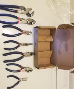 Workpro 7-piece Pliers Set (8-inch Groove Joint Plier, 6-inch Long Nose, 6-inch Slip Joint, 4-1/2 Inch Long Nose, 6-inch Diagonal, 7-inch Linesman, 8-inch Slip Joint) for DIY & Home Use 32 61bw47Y9u1L