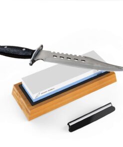 Sharp Pebble Premium Whetstone Knife Sharpening Stone 2 Side Grit 1000/6000 Waterstone- Whetstone Knife Sharpener- NonSlip Bamboo Base & Angle Guide 33 61bwG9X43L 2