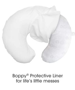 Boppy Original Support Nursing Pillow Protective Liner, Bright White, A Liner for Between Boppy Support and Cover, Machine Washable and Wipeable, Extends Time Between Washes, Liner Only 12 61bzeR2KsgL