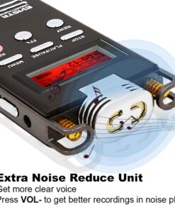 EVISTR Digital Voice Recorder 8GB L53 - 1536KPBS PCM Stereo Audio Recording Device Portable Dictaphone Microphone Gain Controllable Noise Reduction 35 61bzx rbL