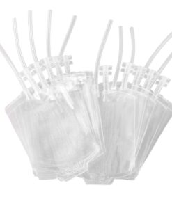 Amazlab Halloween Party Cups, Live Blood of Theme Parties- IV Blood Bag Drink Containers 11.5 FL Oz, Vampire/ Hospital/Halloween Theme Party Favors, Nurse Graduation Party Props (10Packs) 23 61c ItnWBL