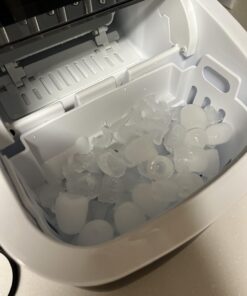 COWSAR Ice Maker Countertop, Portable Ice Machine with Self-Cleaning, 26.5lbs/24Hrs, 9 Bullet Ice Cubes in 6 Mins, Ice Basket and Scoop, Ideal for Home, Kitchen, Bar, Camping 26.5LBS / 24H Black 1 27 61c3pnqvEJL