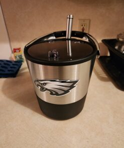 Oggi Insulated Ice Bucket, 4 Quart / 3.8 L, Stainless Steel, Black 4-Quart Stainless Steel Bucket with Ice Scoop 35 61c3tHWeoNL