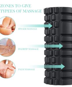 TriggerPoint Grid Patented Multi-Density Foam Massage Roller (Back, Body, Legs) for Exercise, Deep Tissue and Muscle Recovery - Relieves Muscle Pain & Tightness, Improves Mobility & Circulation (13") Black Original (13-Inch) 24 61c45qKODaL