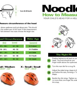 Alternative view of Joovy Noodle Bike Helmet for Toddlers and Kids Aged 1-9 with Adjustable-Fit Sizing Dial, Sun Visor, Pinch Guard on Chin Strap, and 14 Vents to Keep Little Ones Cool (Small, Orangie) Small