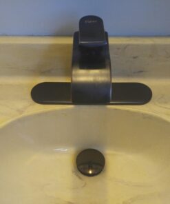 KES Bathroom Faucet Vessel Vanity Sink Pop Up Drain Stopper with Overflow Oil Rubbed Bronze, All Metal Rustproof Brass and 304 Stainless Steel, S2008A-ORB With Overflow, 1 Pack 49 61c6eJWt 2L