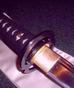 Alternative view of Musha Handmade Samurai Sword Katana 1045 Carbon Steel Full Tang Blade. Fully Disassemble. for Collection, Gifts, Straw Mat Cutting Practice