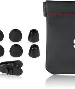 sephia SP3060 Wired Headphones, HD Bass Driven Audio, Lightweight Aluminum Wired in Ear Earbud Headphones, S/M/L Ear Bud Tips, Earphone Case, 3.5mm Tangle-Free Cord (Without Mic) 32 61c9UOjnxL