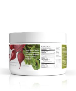 HumanN SuperBeets - Beet Root Powder - Nitric Oxide Boost for Blood Pressure, Circulation & Heart Health Support - Non-GMO Superfood Supplement - Natural Black Cherry Flavor, 30 Servings 30 Servings (Pack of 1) 24 61c9m t2S8L