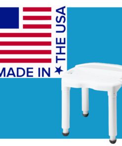 Carex Universal Bath Seat and Shower Chair - Bath Chair Supports Up To 400 Pounds - Adjustable Height Shower Bench, Plastic Stool For Shower, Shower Seat 40 61c9rcjt08L