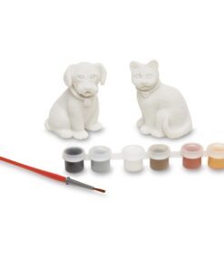 Melissa & Doug Created by Me! Pet Figurines Craft Kit (Resin Dog and Cat, 6 Paints, Paintbrush) Pets 14 61cByiYrBzL