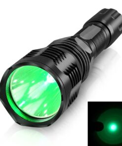 Alternative view of WindFire Waterproof 350 Lumens 250 Yards Green LED Coyote Hog Fox Predator Varmint Hunting Flashlight with Red Light LED Bulb Module Pressure Switch & Barrel Mount