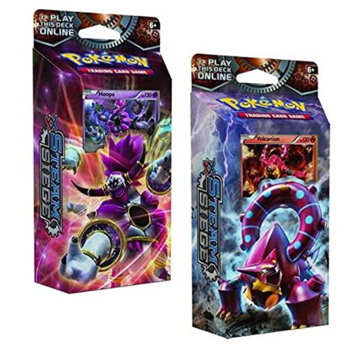 Pokemon Both XY Steam Siege 60-Card Theme Decks - Gears of Fire & Ring of Lightning!