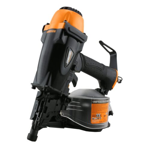 Freeman PCN65 Pneumatic 15 Degree 2-1/2" Coil Siding Nailer with Adjustable Metal Belt Hook Gun