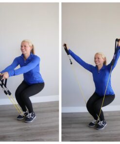 Resistance Bands Set (12 Piece) Includes Door Anchor, Ankle, Wrist Strap, Exercise Guide and Carrying Bag For Strengthening and Training (Pro Series) 33 61cEhDE49hL