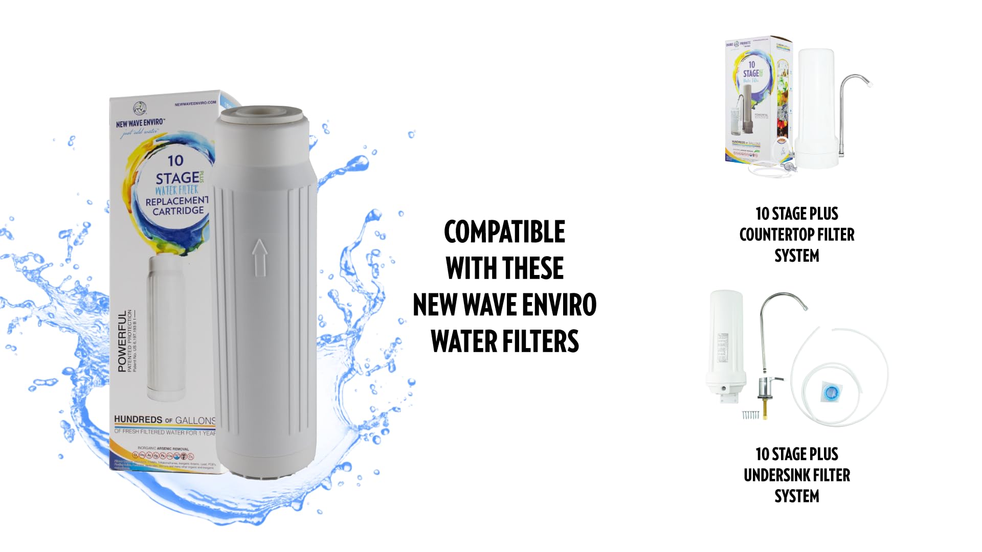 New Wave Enviro 10 Stage Plus Water Filter Replacement Cartridge 3 New Wave Enviro 10 Stage Plus Water Filter Replacement Cartridge - Image 3