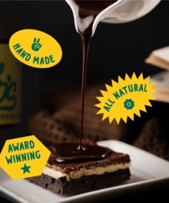 Coop's Original Hot Fudge & Salted Caramel Sauce (2- Pack): Gourmet, All Natural, Handcrafted, Gluten Free, Non-GMO, Chocolate Ice Cream Toppings, Sundae, Desserts, 10 Ounce each 10.6 Ounce (Pack of 2) 9 61cFekrP BL