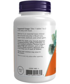 NOW Supplements, Selenium (L-Selenomethionine) 100 mcg, Essential Mineral*, 250 Tablets 250 Count (Pack of 1) 10 61cGZg3g0L