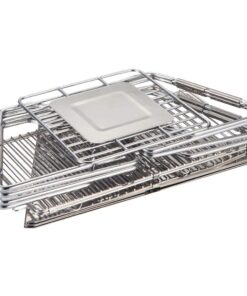 Quick Grill Medium: Original Folding Charcoal BBQ Grill Made from Stainless Steel/Carrying Bag for Backpacking Included / 31 61cH2Tv6glL