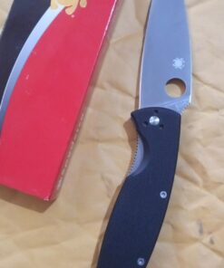 Spyderco Resilience Folding Pocket Knife with 4.20" 8Cr13MoV Stainless Blade and G-10 Handle - PlainEdge - C142GP 44 61cIt3eIQ5L