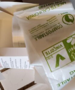 Norpro 100% Compostable Bags, 50 Count (870) , Grey One Pack 18 61cIwNezaiL