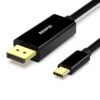 BENFEI USB C to DisplayPort 6 Feet Cable(4K@60Hz 2K@144Hz), USB Type-C to DP Adapter [Thunderbolt 3/4 Compatible] with iPhone 15 Pro/Max, MacBook Pro/Air 2023, iPad Pro, iMac, S23, XPS 17 and More Black(ABS Shell) 1 PACK