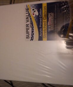 U.S. Art Supply 8 x 10 inch Stretched Canvas Super Value 10-Pack - Triple Primed Professional Artist Quality White Blank 5/8" Profile, 100% Cotton, Heavy-Weight Gesso - Acrylic Pouring, Oil Painting 8" x 10" 48 61cKJonOhOL