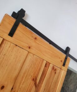 U-MAX 6.6 FT Sliding Barn Wood Door Basic Sliding Track Hardware Kit (Basic "J") 41 61cLkOtquL