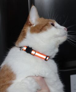 Alternative view of Upgraded Version - Reflective Cat Collar with Bell, Set of 6, Solid & Safe Collars for Cats, Nylon, Mixed Colors, Pet Collar, Breakaway Cat Collar Charms, Free Replacement