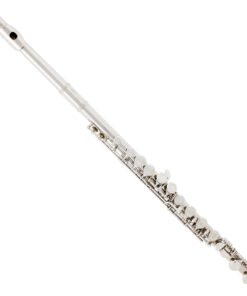 Alternative view of Mendini by Cecilio Premium Grade Silver Closed Hole C Flute with Stand, Book, Deluxe Case and Warranty, MFE-JS+SD+PB