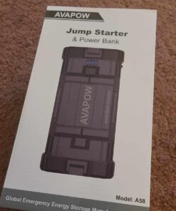 AVAPOW Car Jump Starter, 4000A Peak Battery (for All Gas or Up to 10L Diesel), Portable Booster Power Pack, 12V Auto Jump Box with LED Light, USB Quick Charge 3.0 60 61cODrusvL