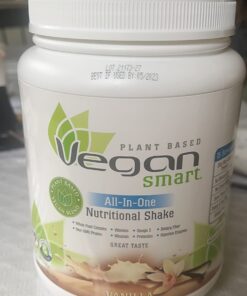 Vegansmart Naturade Plant Based Vegan Protein Powder - All-in-One Nutritional Shake Protein Blend - Gluten Free & Non-GMO - Vanilla (15 Servings) 15 Servings (Pack of 1) 31 61cOnVScrJL